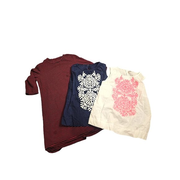 Bundle Girls Sz 10-12 Dress Embroidered Tunic Tops Beachy Boho School Crewcuts - Picture 1 of 4